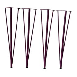 Fuşya - viyolet metal masa ayağı seti